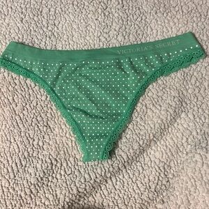 Victoria's Secret Mint Green Lace Trim Panties